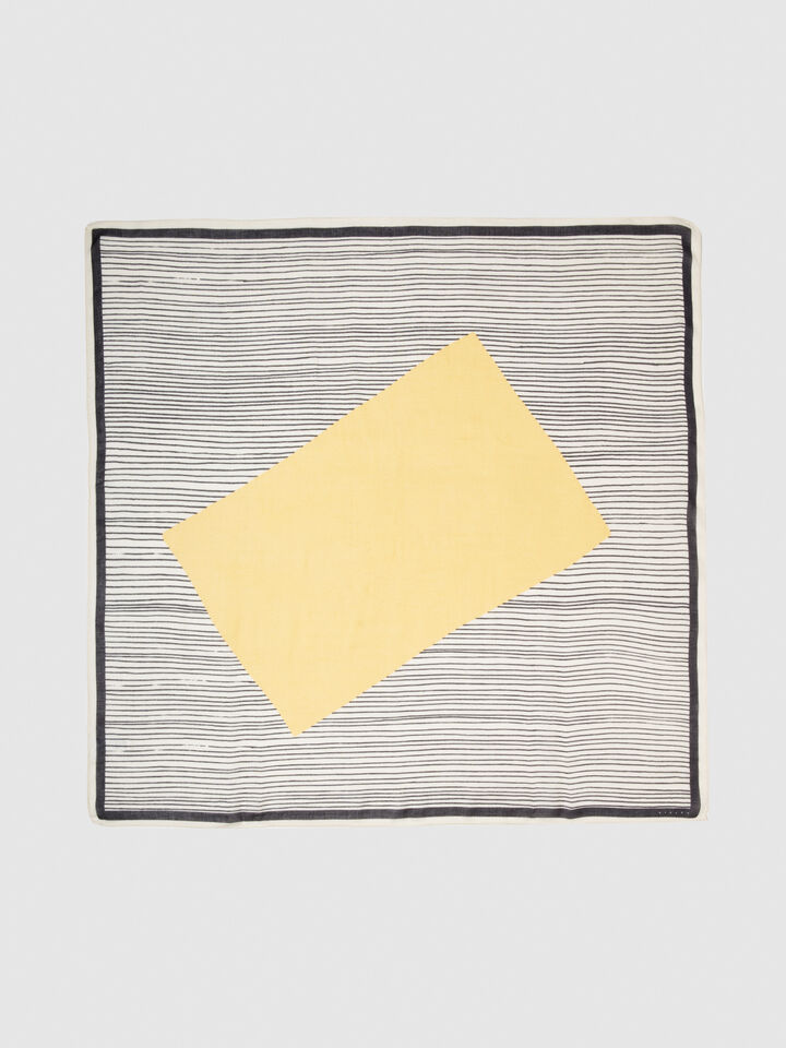 Printed scarf - null - Yellow | Sisley image number 1